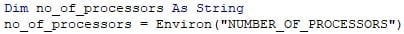 VBA Environ Example 2-12