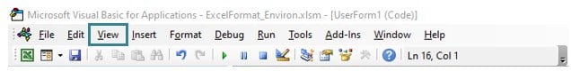 VBA Environ Example 2-16
