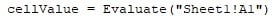 VBA Evaluate Example 2-2