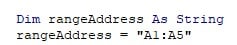 VBA Evaluate Example 3-3