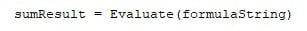 VBA Evaluate Example 3-5