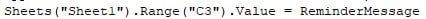 VBA OnTime Example 3-4