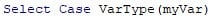 VBA VarType Function - Example 1-3