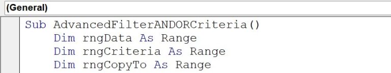VBA Advanced Filter in Excel - Syntax, Examples, How To Create?