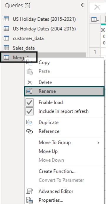 Power BI Union - Example 3 - Step 6