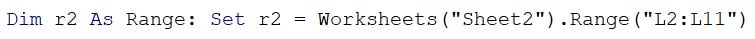 VBA SUMIF Function - Example 3 - Step 3
