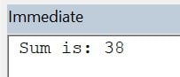 VBA SUMIF Function - Intro - Output
