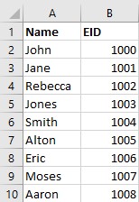 VBA Substitute Example 1-10