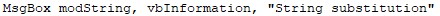 VBA Substitute Example 3-5