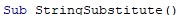 VBA Substitute Example 3