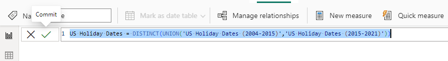 Power bi Union - Example 1 - Step 3