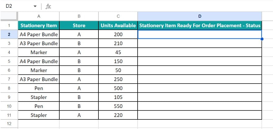 Advanced Google Sheets Formulas - Method 5