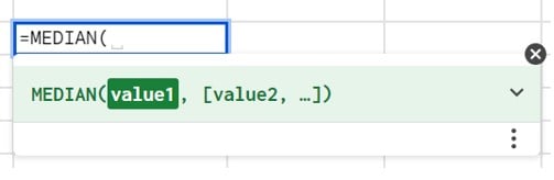 MEDIAN Formula