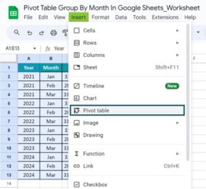 Pivot Table Group By Month In Google Sheets - How to Use?