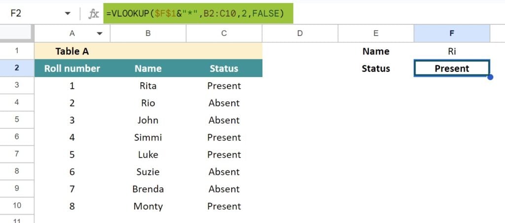 VLOOKUP-Wildcard-in-Google-Sheets-Definition