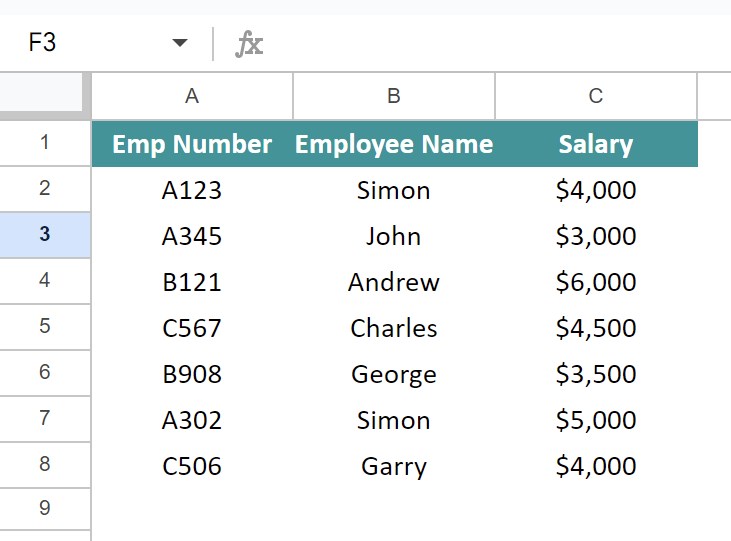 VLOOKUP-Wildcard-in-Google-Sheets-Example-2