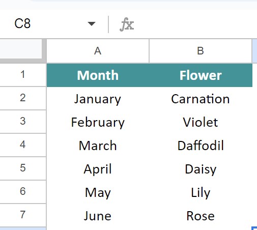 VLOOKUP-Wildcard-in-Google-Sheets-Example-3