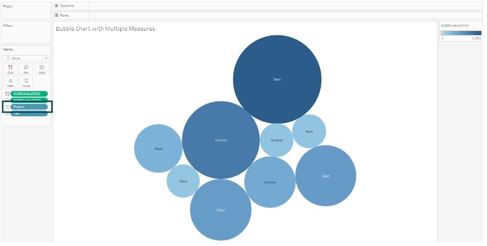 Bubble Chart in Tableau - Example 1 - Step 7