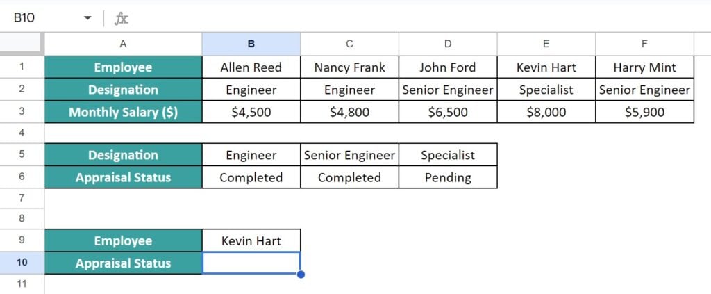 HLOOKUP-In-Google-Sheets-Example-1