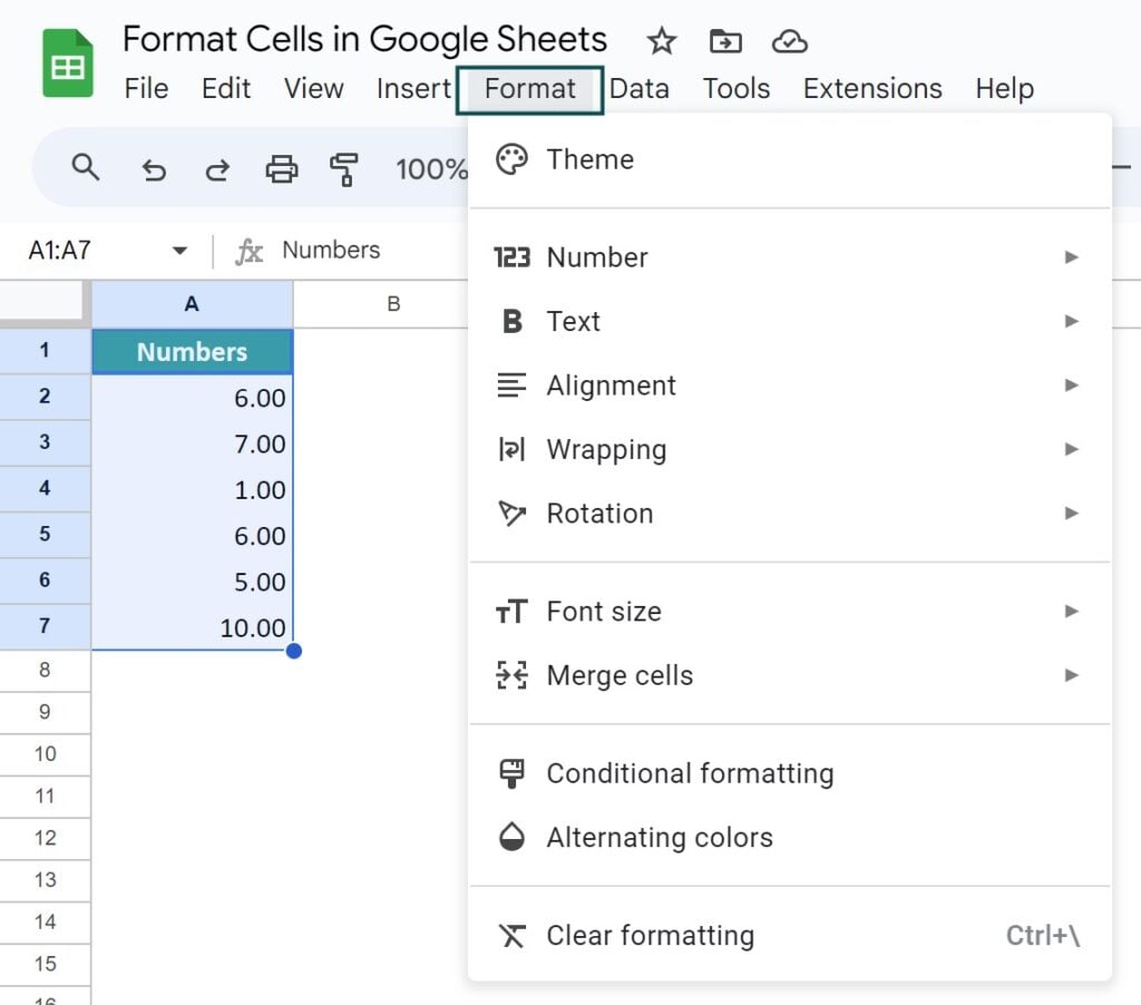 How-to-Format-Cells-in-Google-Sheets-Step-2