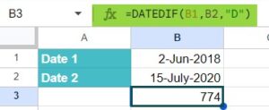 DATEDIF in Google Sheets - Formula, Examples, How to Use?