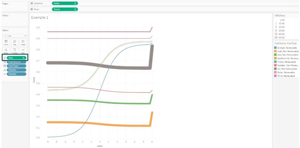 Sankey chart in Tableau - Example 1 - Step 8
