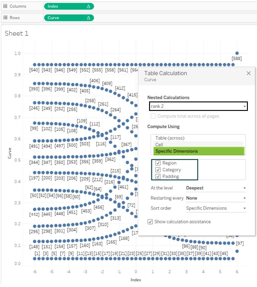Sankey chart in Tableau - create - Step 20