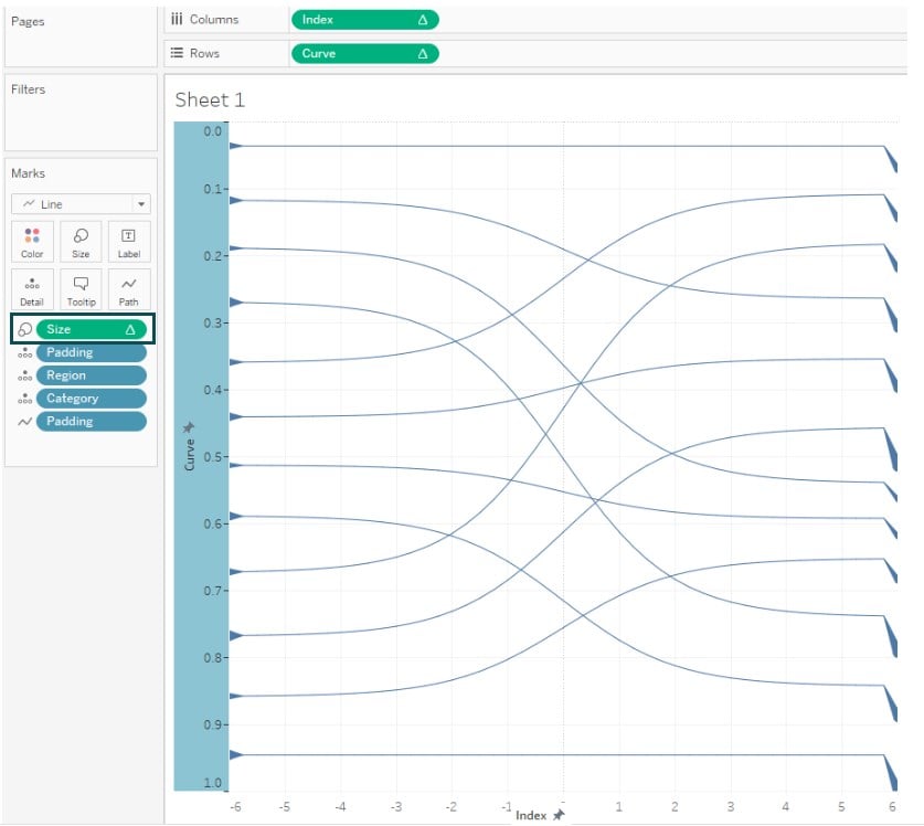 Sankey chart in Tableau - create - Step 28