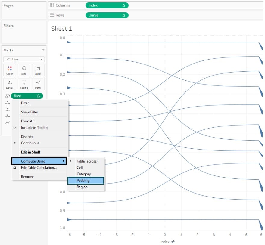 Sankey chart in Tableau - create - Step 29