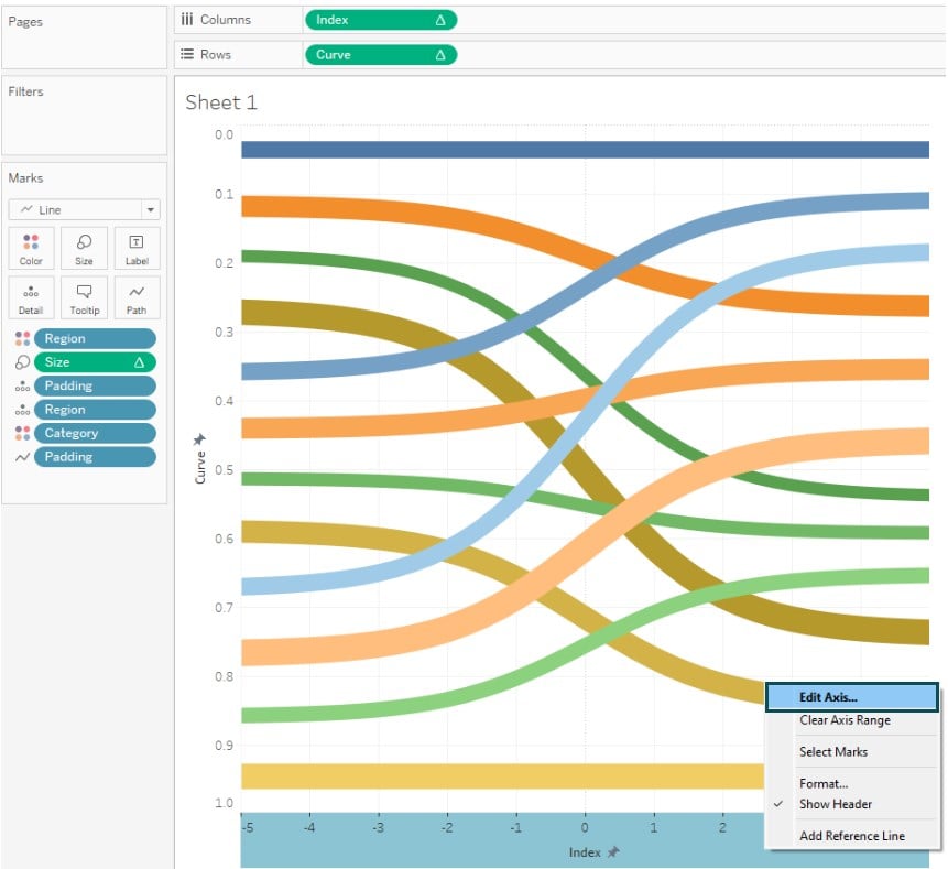 Sankey chart in Tableau - create - Step 33