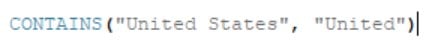 Tableau Contains - Syntax