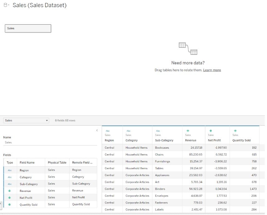 Tableau Contains - use - Step 1