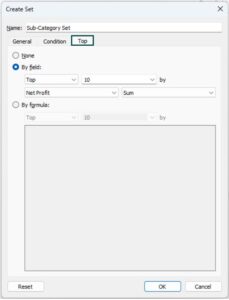 Tableau Set - Step by Step Examples, How to Create and Edit?