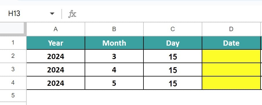 DATE-Function-In-Google-Sheets-Example-3