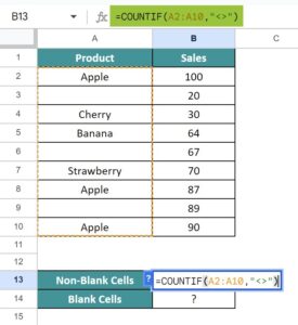 COUNTIF Function In Google Sheets - Formula, How to Use?