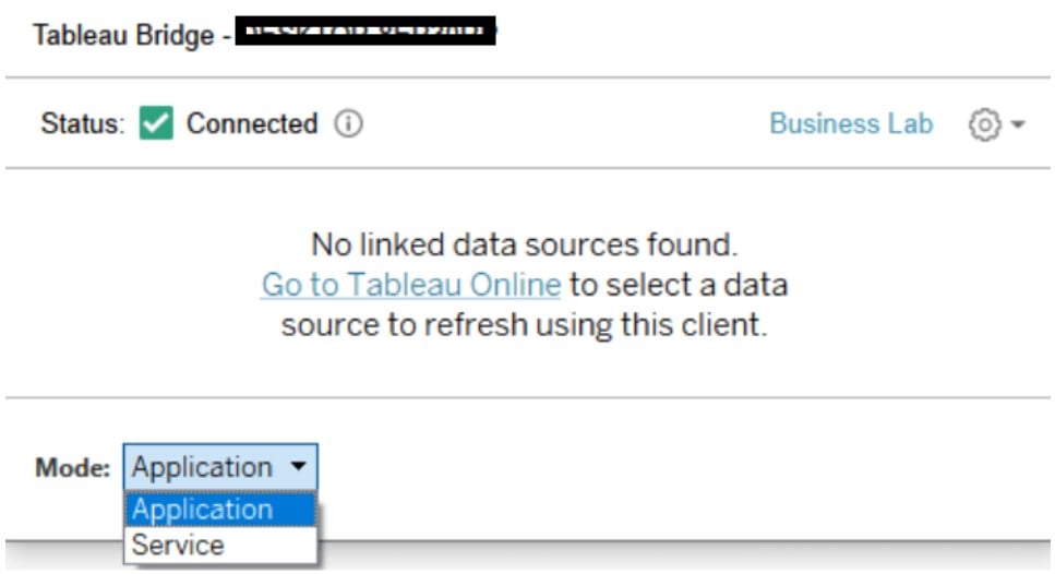 Tableau Bridge - Connect - Step 4