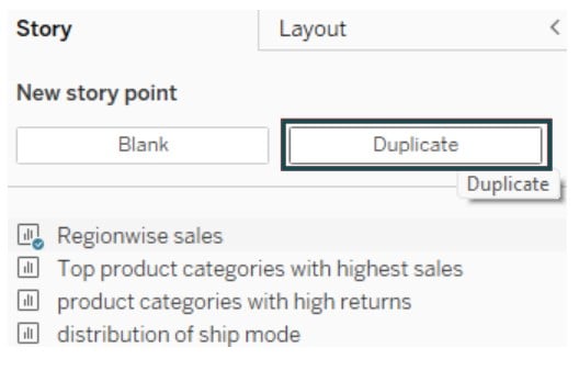 Tableau Storyline - Step 7