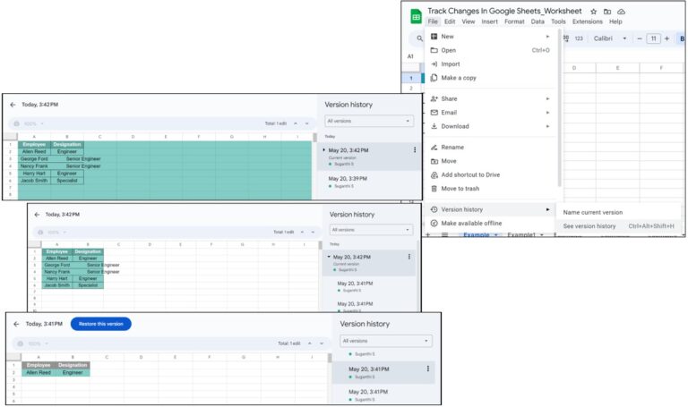 Track Changes In Google Sheets -Definition, How To Track?