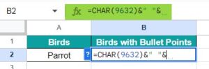 Bullet Points In Google Sheets - Meaning, Examples, How To Insert