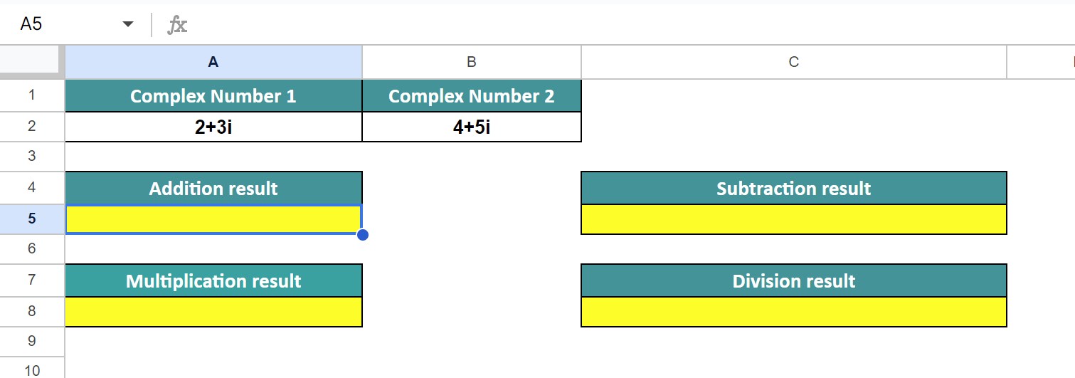 COMPLEX Function In Google Sheets - Definition,How to Use?