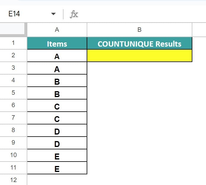 COUNTUNIQUE-In-Google-Sheets-Definition