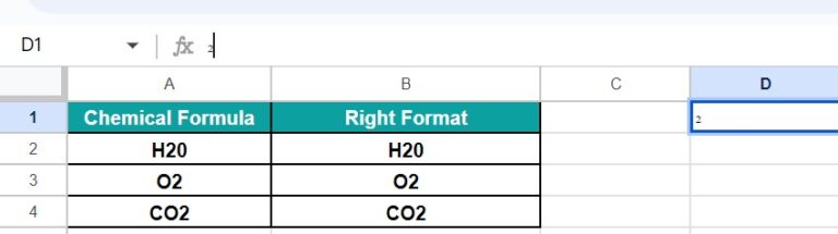 Superscript in Google Sheets - Definition, Examples, How To Add?