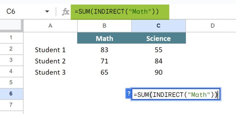 Indirect in Google Sheets - Syntax, A1 vs R1C1, How to Use?