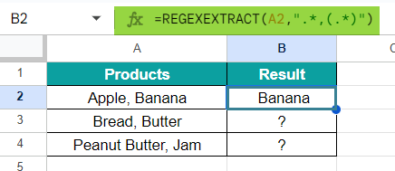 Extract Text After Example 4-2