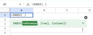 INDEX In Google Sheets - Definition, Formula, How To Use?
