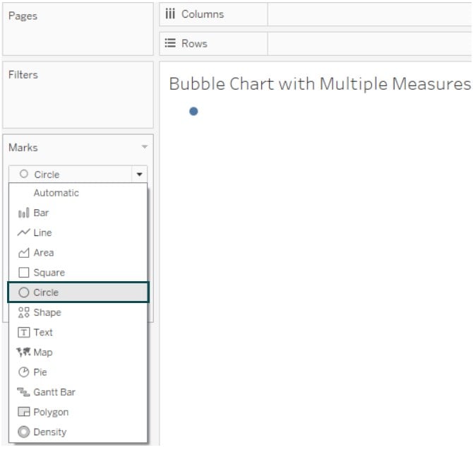 Tableau Chart Types - Bubble Chart - Step 3