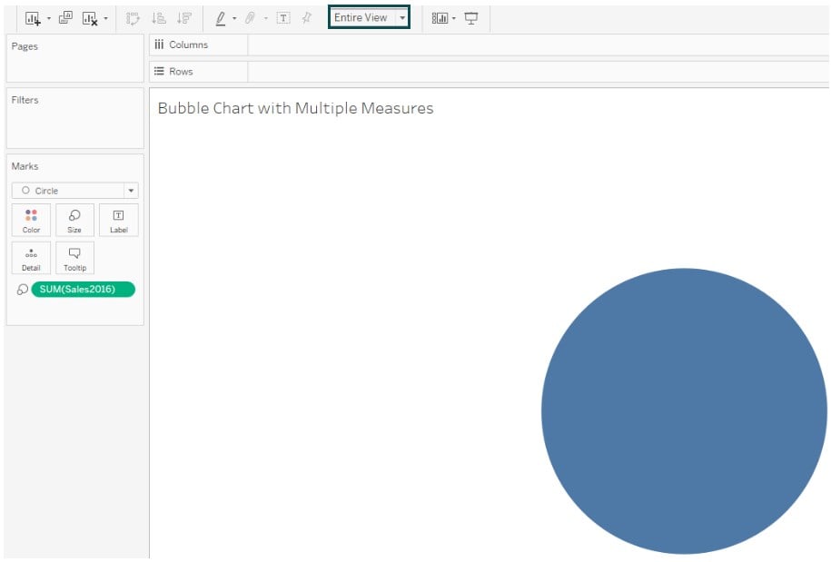 Tableau Chart Types - Bubble Chart - Step 4