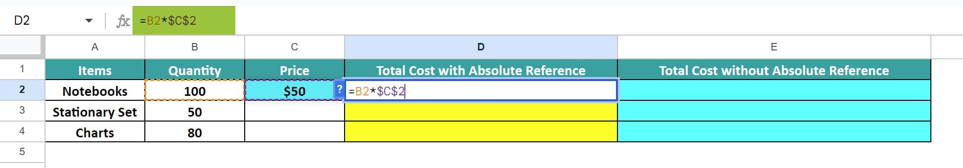 Absolute Reference In Google Sheets - Definition, How to Use?