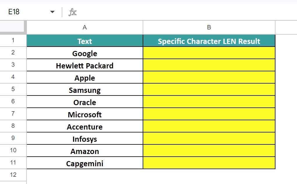LEN-Function-In-Google-Sheets-Example-2