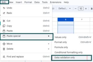 Paste Special in Google Sheets - Definition, Shortcut, Types
